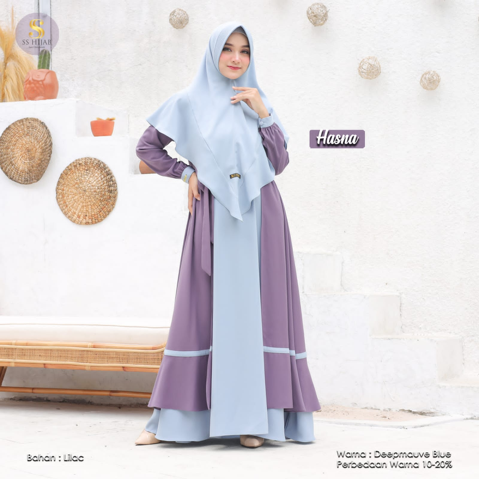 Foto Produk HASNA SET KHIMAR LANCIP - SSHijab