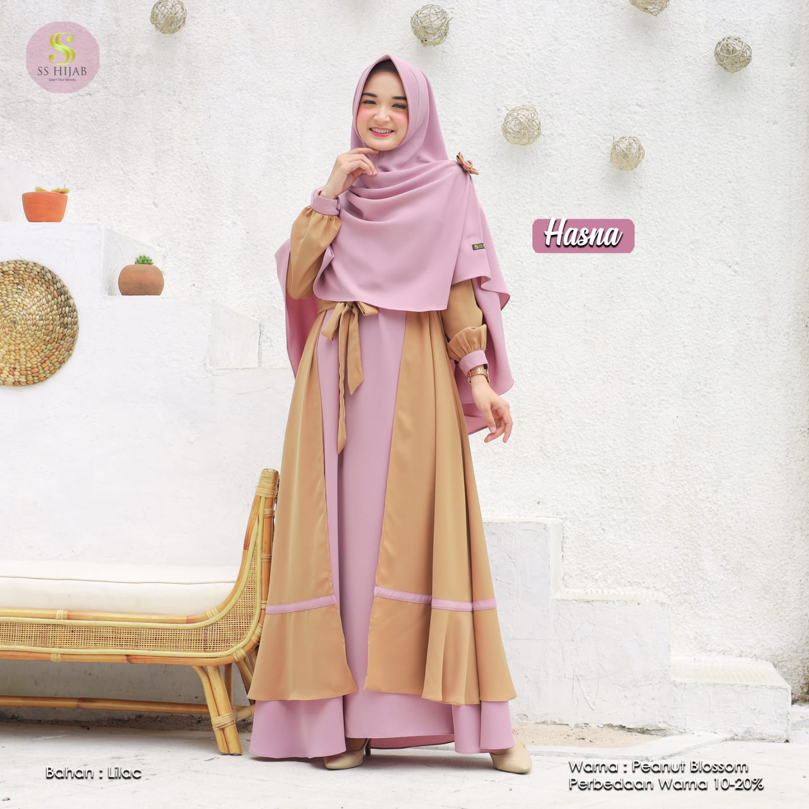 Foto Produk HASNA SET KHIMAR BASIC - SSHijab