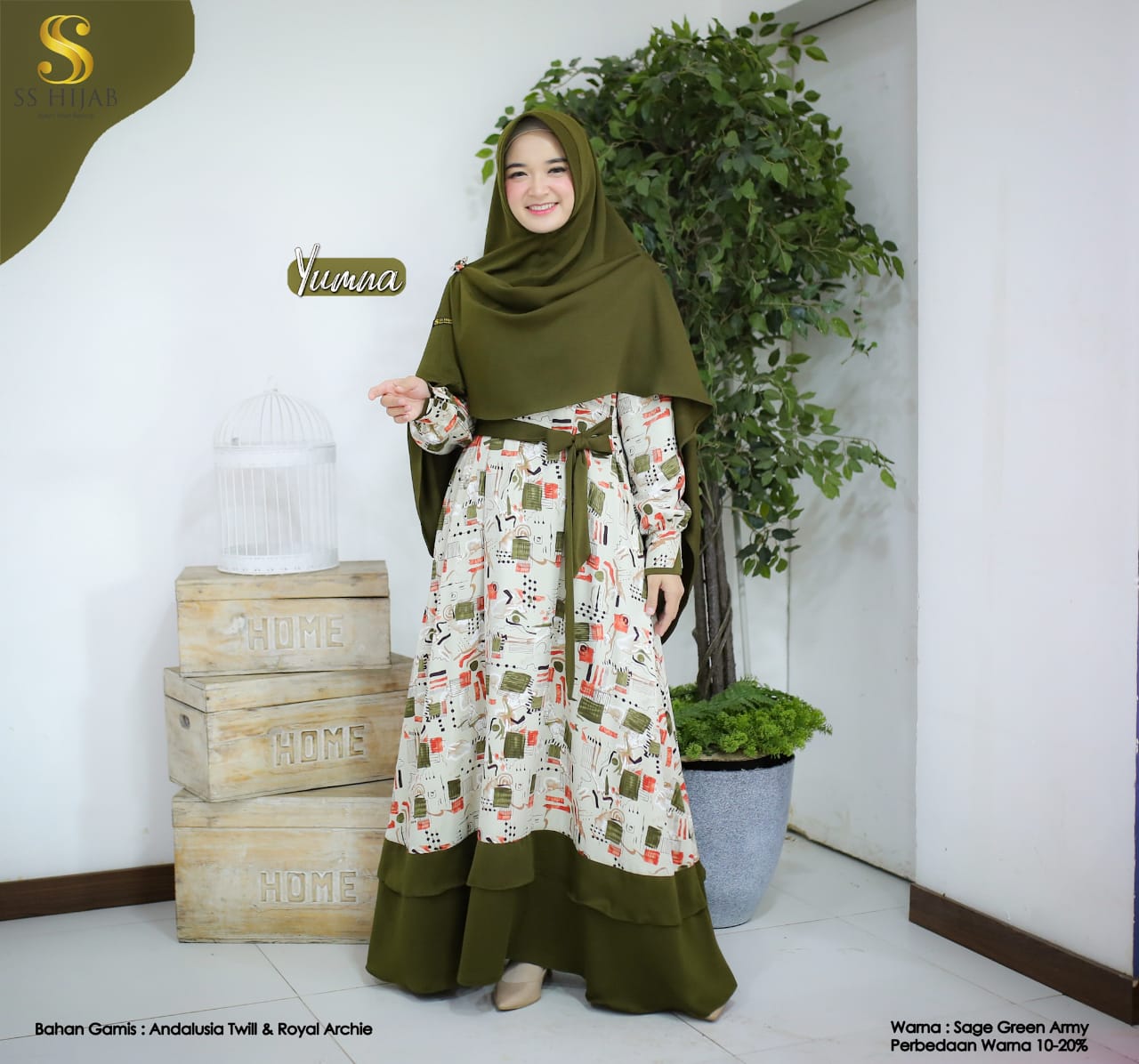 Foto Produk YUMNA MOTIF IBU GAMIS ONLY - SSHijab