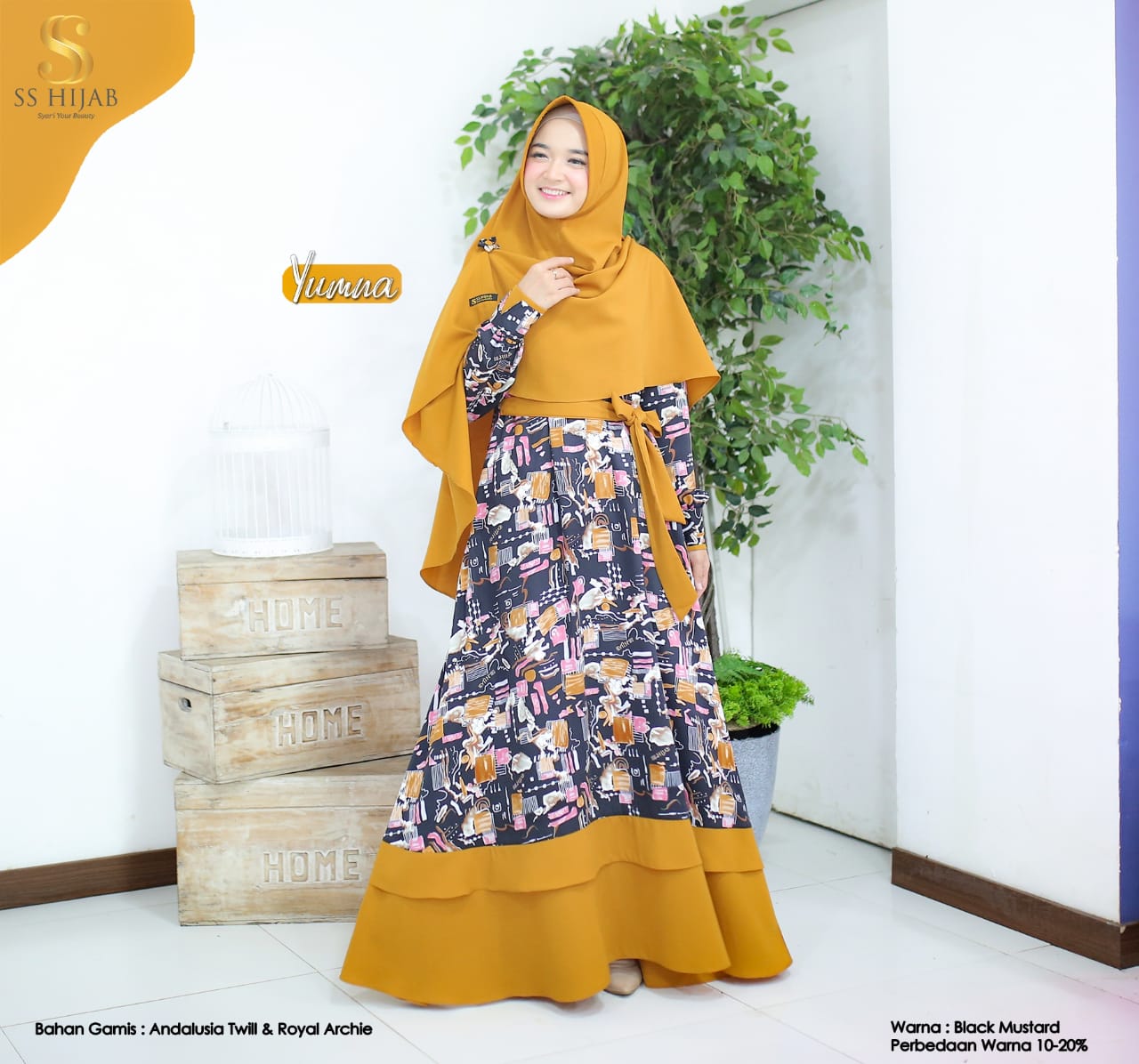 Foto Produk YUMNA MOTIF IBU GAMIS ONLY - SSHijab