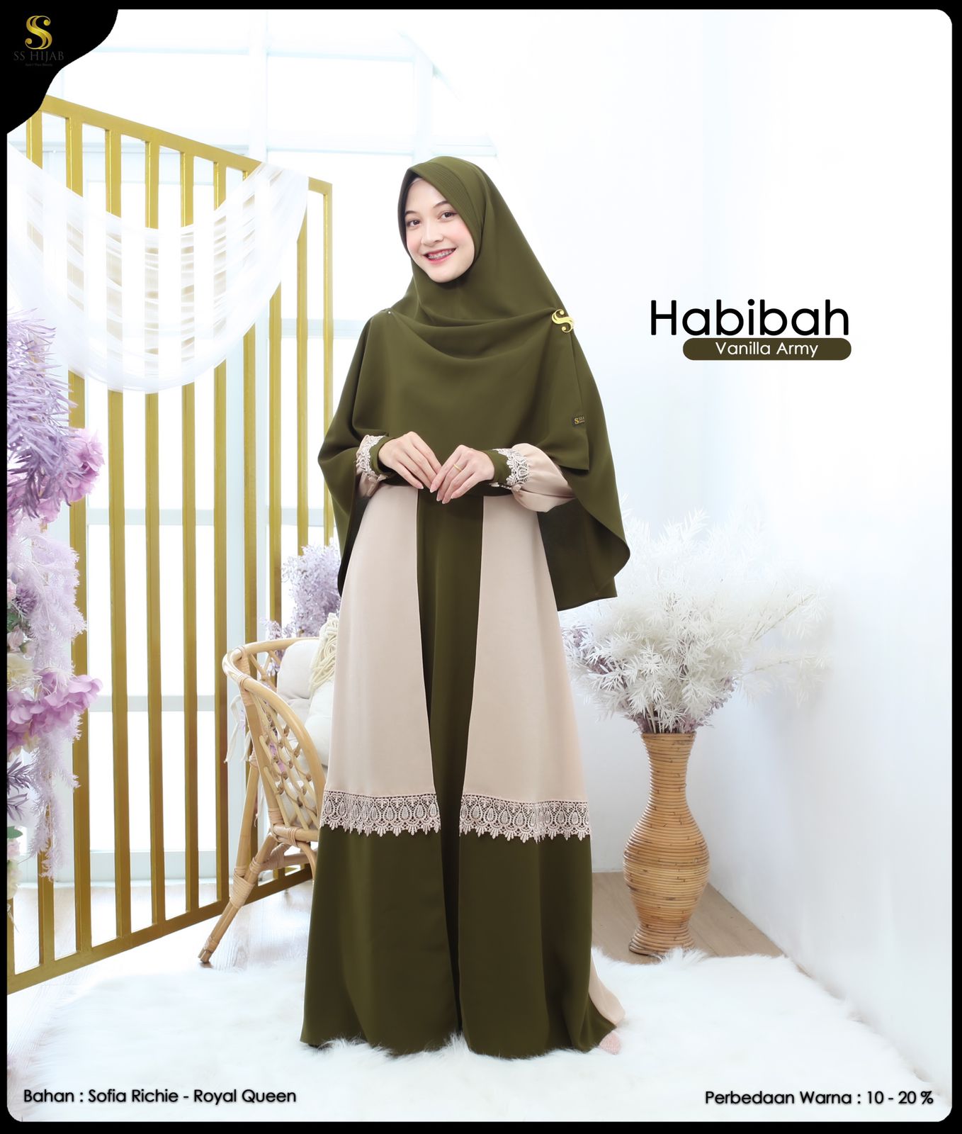 Foto Produk HABIBAH  SET KHIMAR BASIC - SSHijab