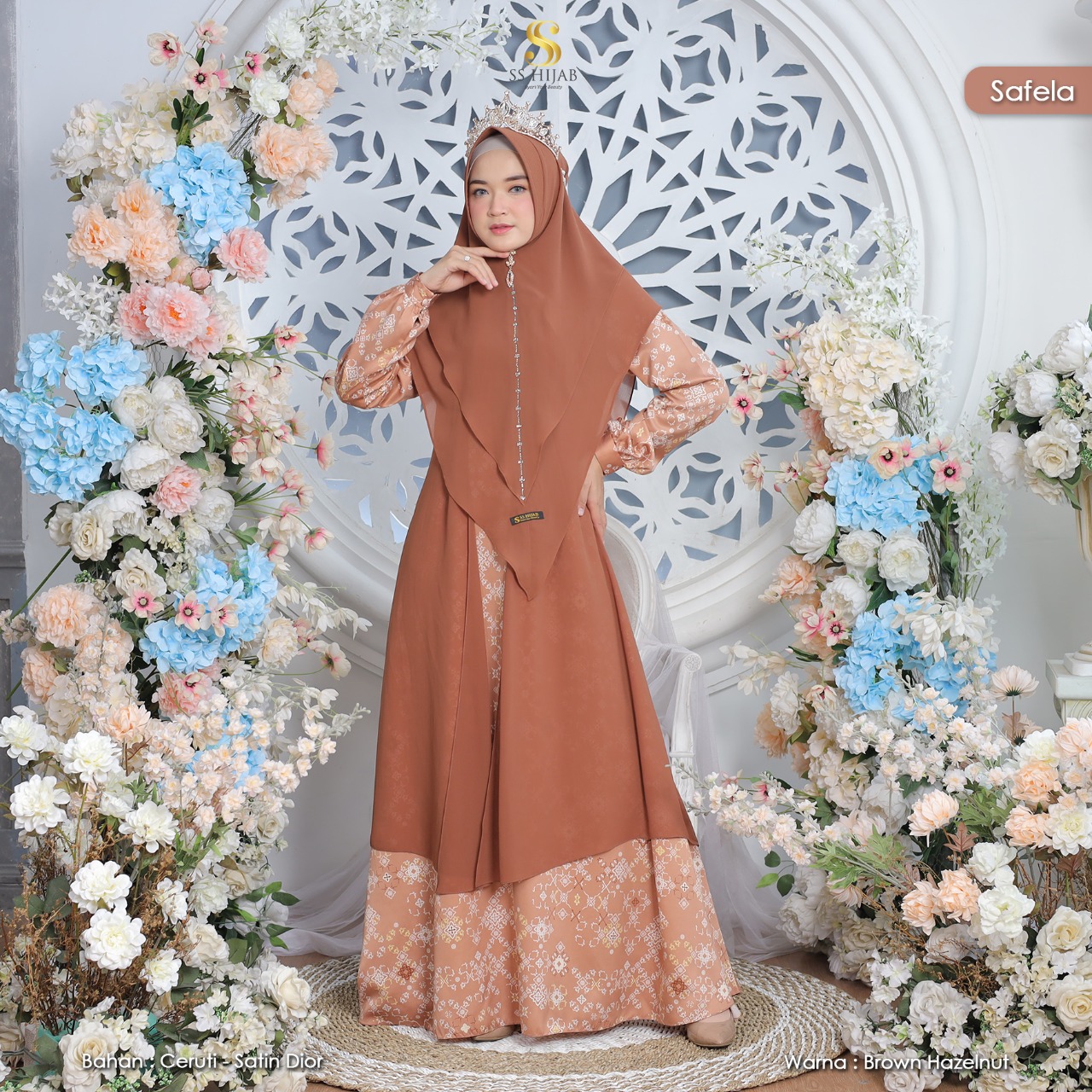 Foto Produk SAFELA IBU SET KHIMAR LANCIP HOTFIX (STYLE 01) - SSHijab