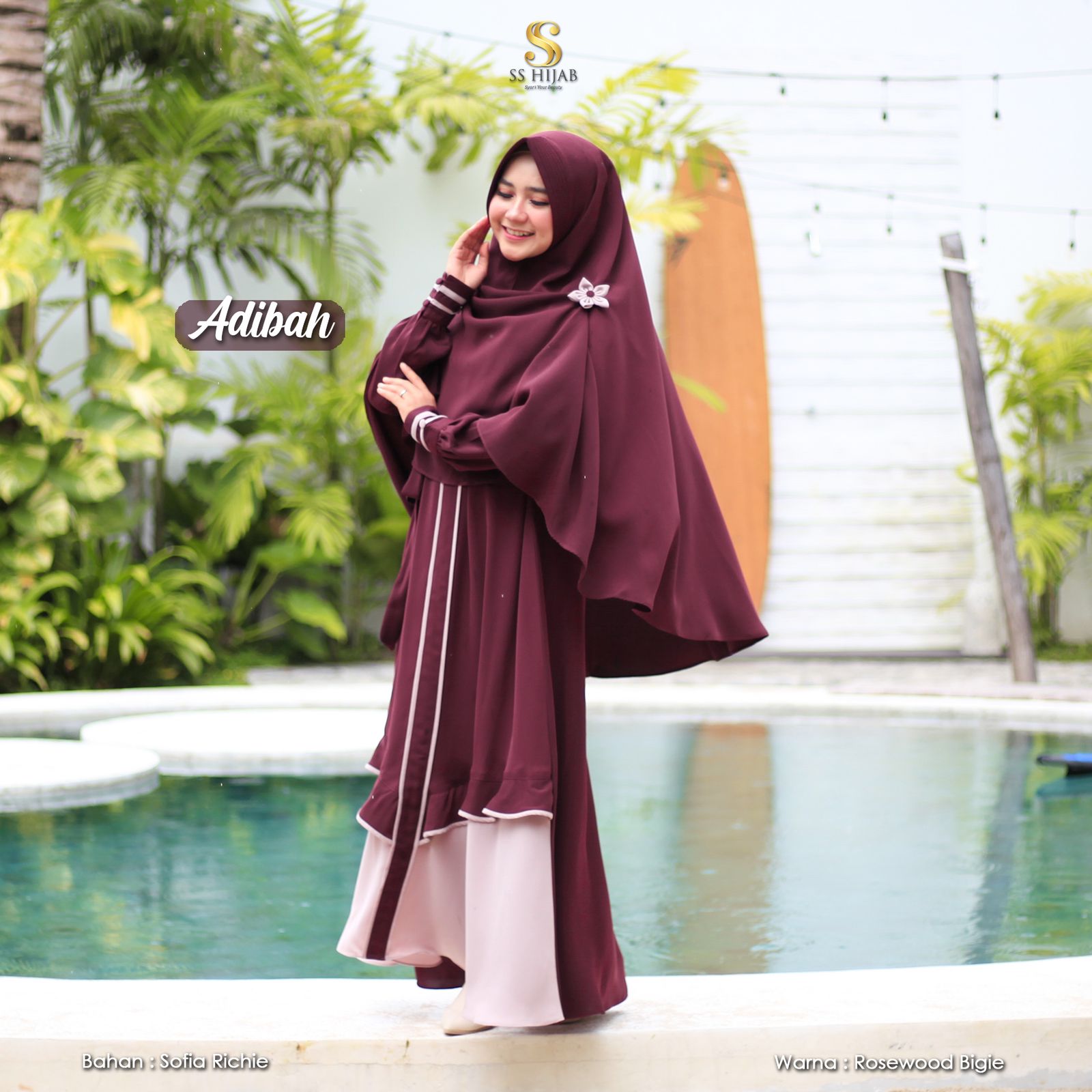 Foto Produk ADIBAH SET KHIMAR BASIC - SSHijab