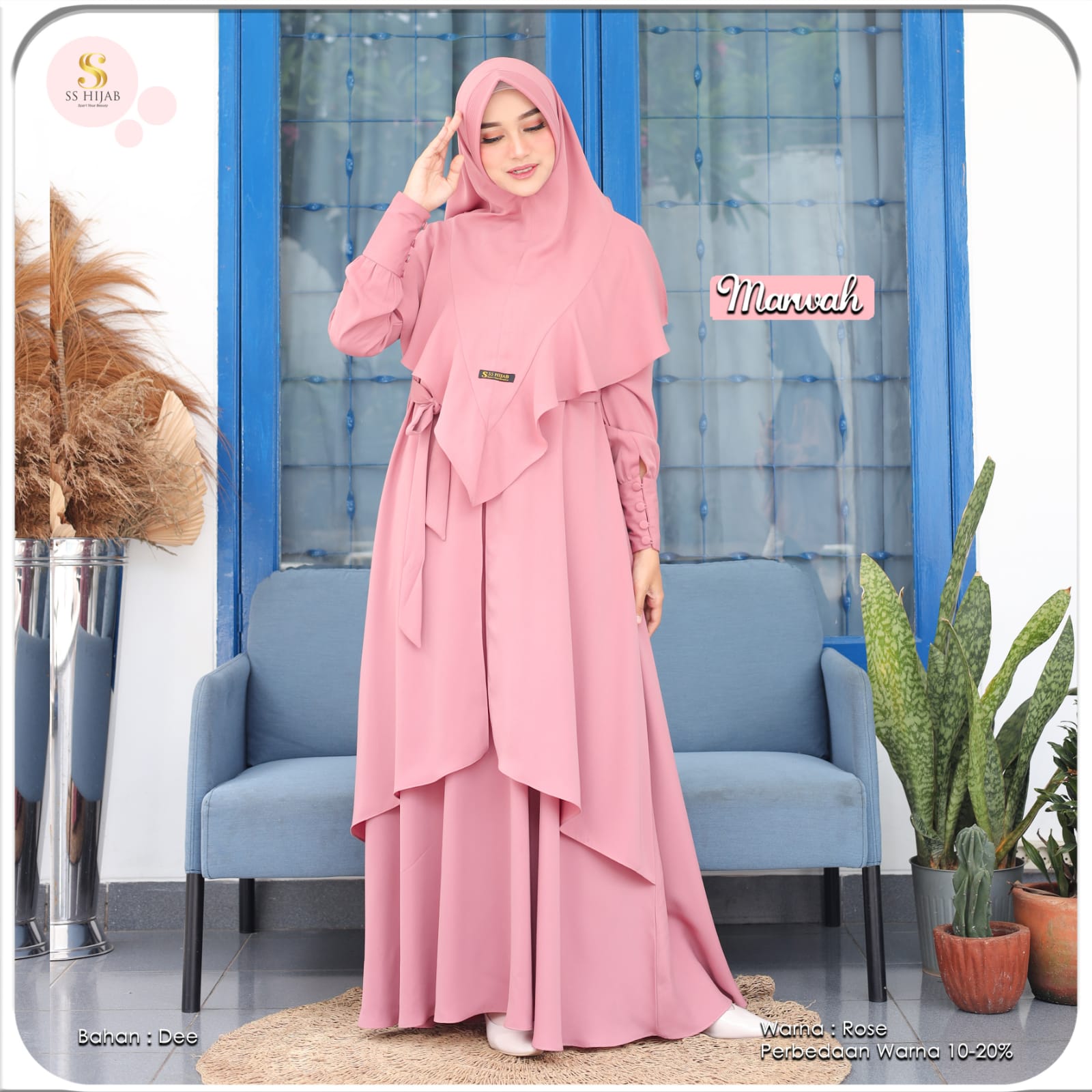 Foto Produk MARWAH SET KHIMAR LANCIP - SSHijab