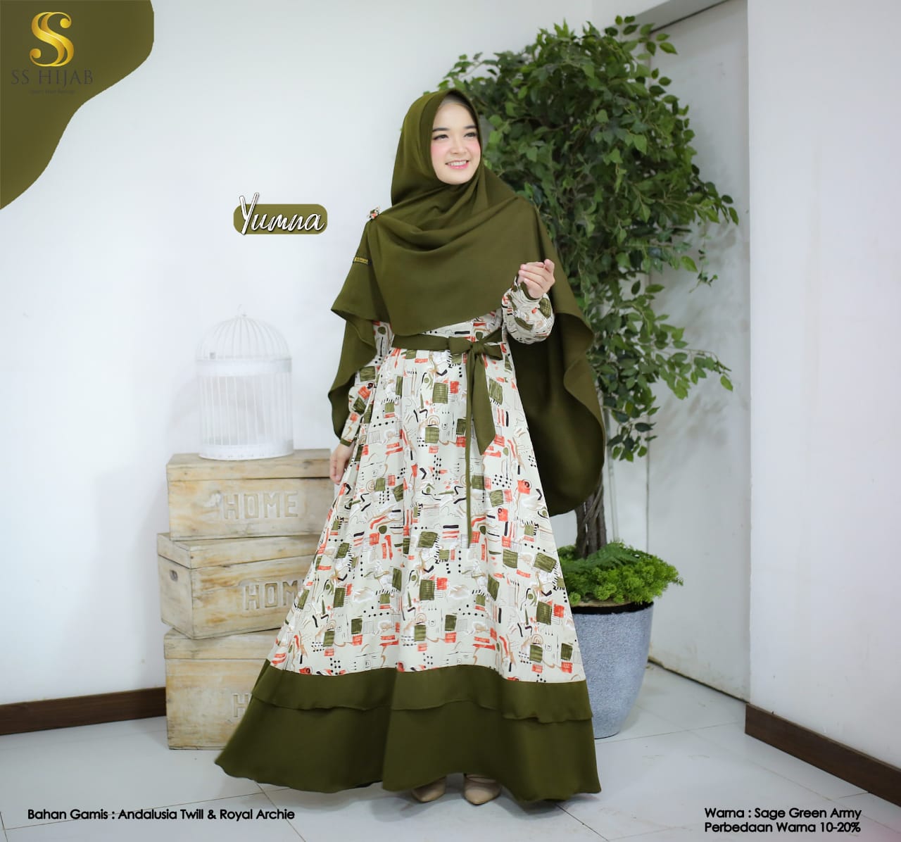 Foto Produk YUMNA MOTIF IBU SET - SSHijab