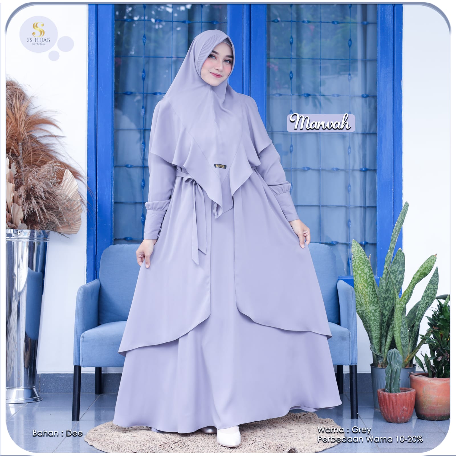 Foto Produk MARWAH SET KHIMAR LANCIP - SSHijab