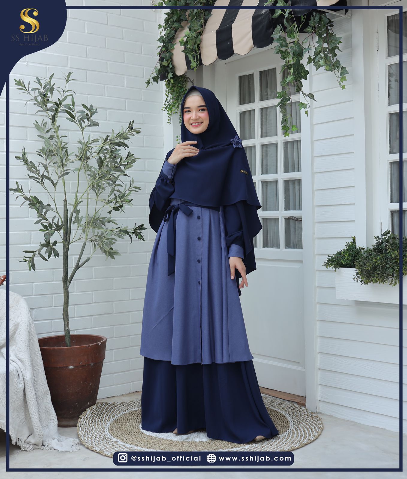 Foto Produk ANINDYA SET KHIMAR BASIC - SSHijab