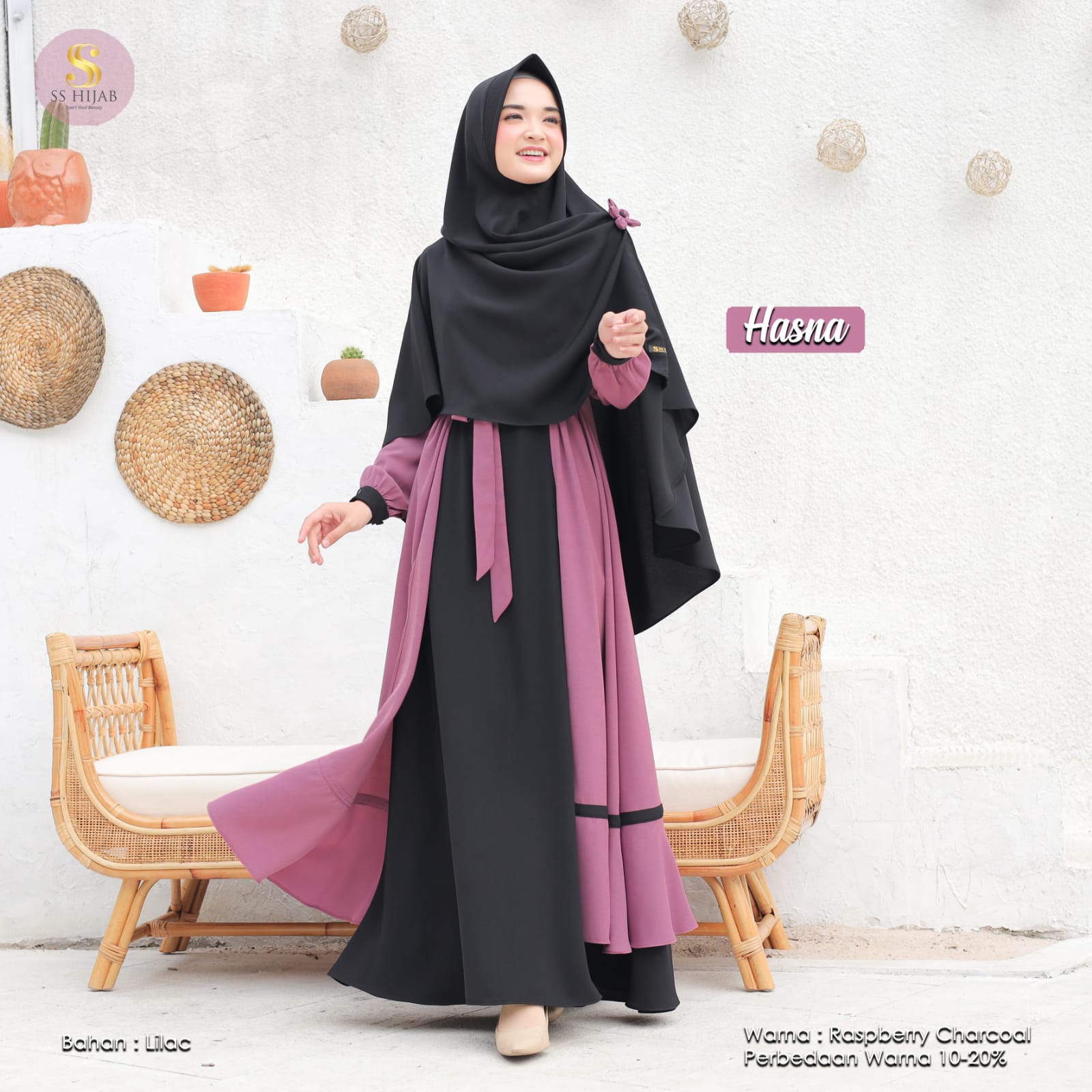 Foto Produk HASNA SET KHIMAR BASIC - SSHijab