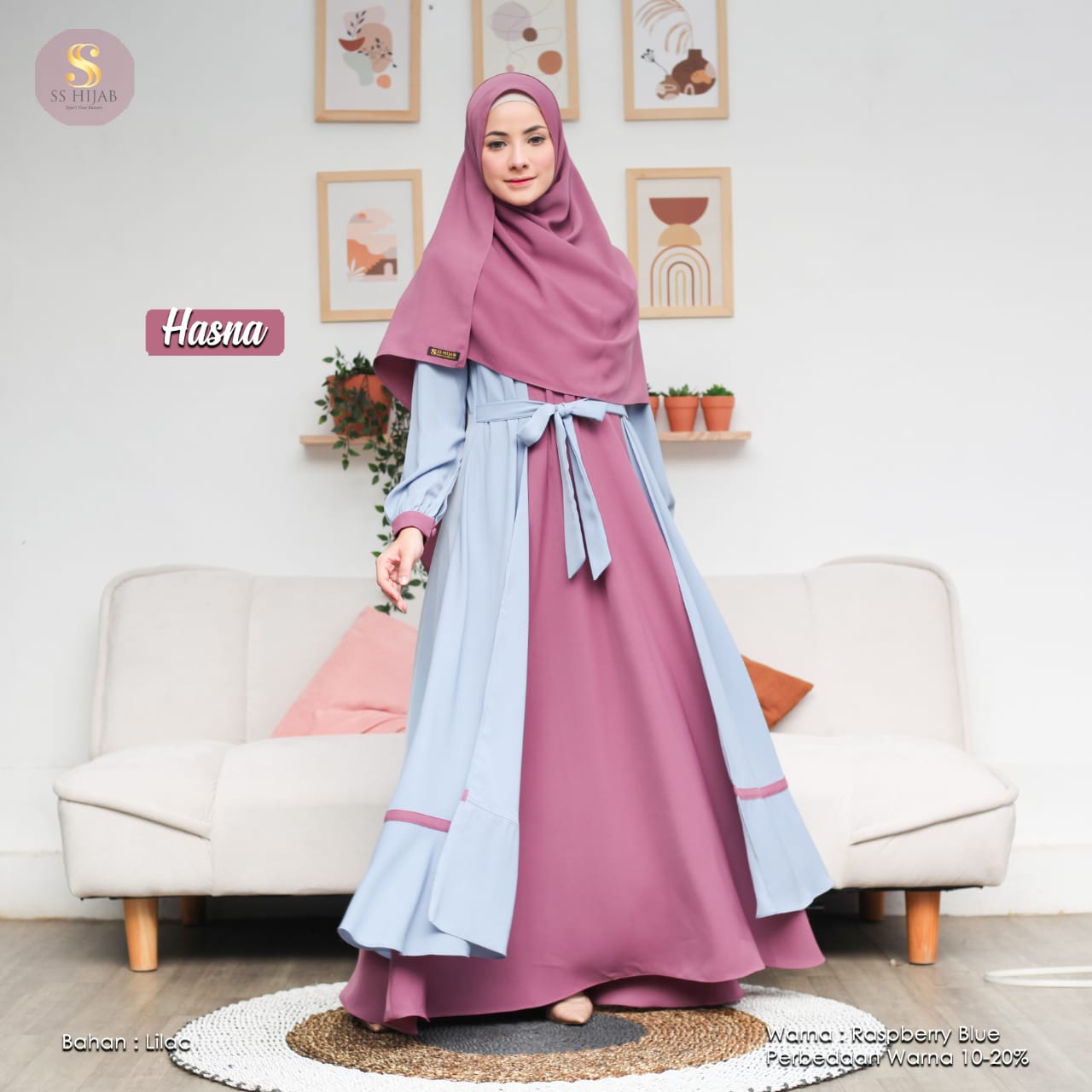 Foto Produk HASNA SET PASHMINA - SSHijab